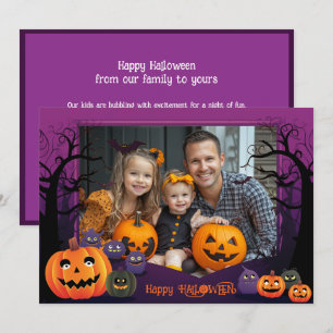 Halloween-Grüße mit individueller Fotokarte Karte