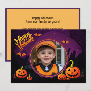 Halloween-Grüße mit individueller Fotokarte Karte