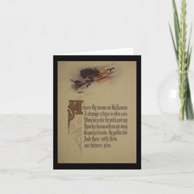 Halloween-Grußkarte Karte (Vorderseite)