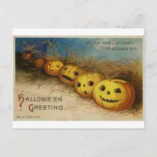 Halloween-Grußkarte Postkarte