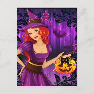 Halloween-Grußkarte Postkarte