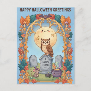 Halloween-Grußkarte Postkarte