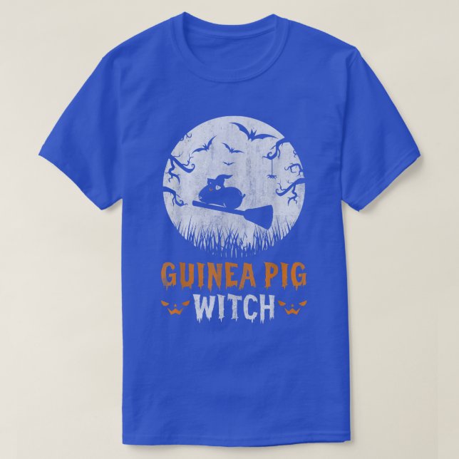 Halloween Guinea Pig Pumpkins Beängstigend Bat Pum T-Shirt (Design vorne)