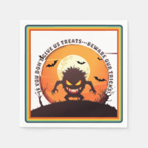 Halloween Hairy Little Monster Trick oder Trete