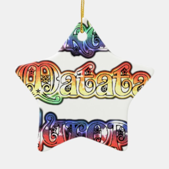 Halloween Hakuna Matata Europe.png Keramik Ornament (Vorne)