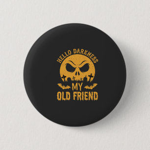 Halloween Hallo Dunkelheit Friedhof Mond Button