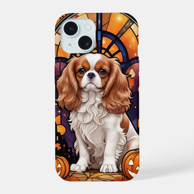 Halloween Halloween Automne Cavalier King Charles (Verso)