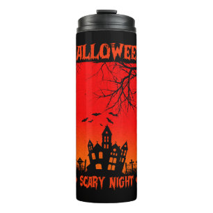 Halloween Halloween, Gruselig, Nacht Thermosbecher