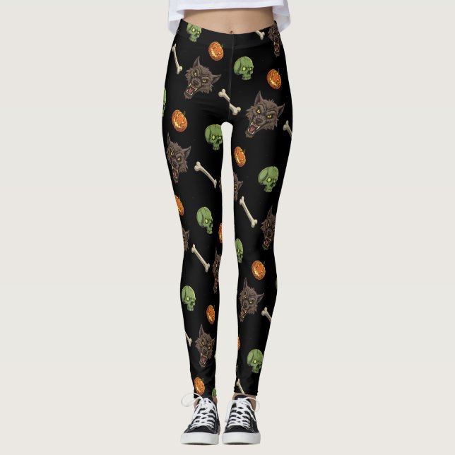 🐺 Halloween Halloween Leggings 🎃 💀 (Devant)