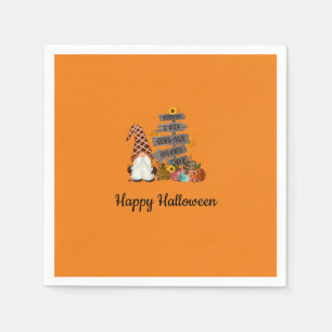 Halloween-Halloween-Party, Orange, Herbst Serviette