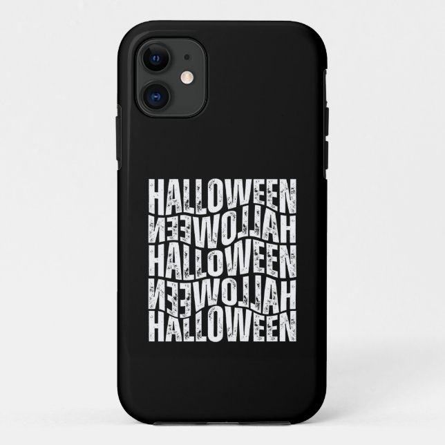 HALLOWEEN HALLOWEEN WARPTYPOGRAPHIE Case-Mate iPhone HÜLLE (Rückseite)
