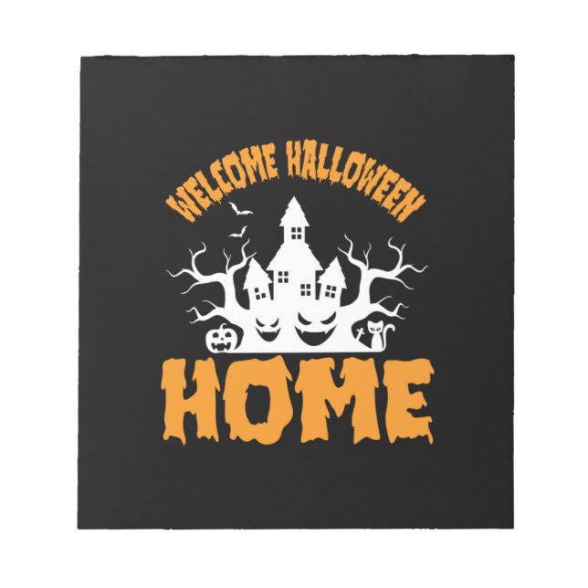 Halloween Halloween Zuhause Geburtstag Notizblock (Vorderseite)