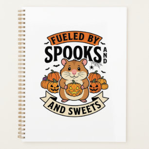 Halloween-Hamster angetrieben von Spuk lustig süß_ Planer