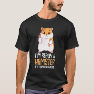 Halloween Hamster Cosplay Costume Hamster Lover T-Shirt