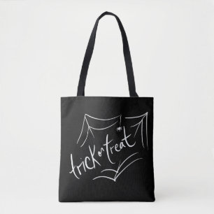 Halloween handgezeichneter Trick-or-Treat Schwarz Tasche