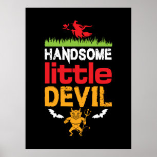 Halloween Handsome Little Geburtstag Poster