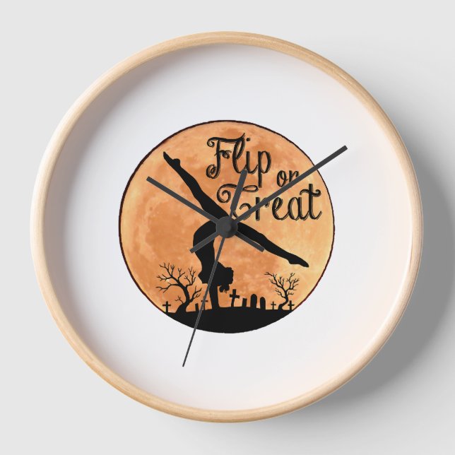 Halloween Handständer Uhr (Vorderseite)