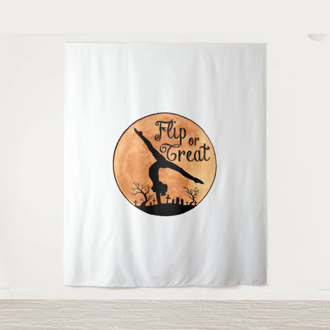 Halloween Handständer Wandteppich (Vorderseite)