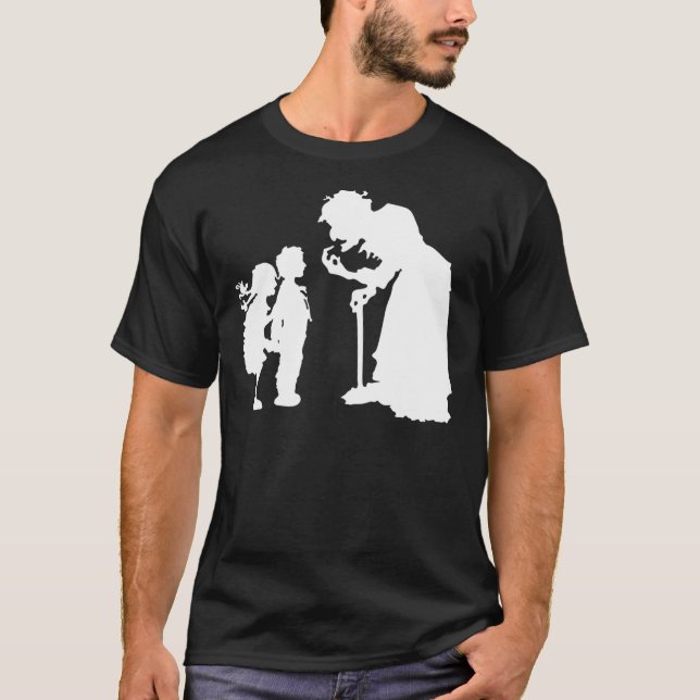 Halloween - Hansel, Gretel und Hexe entspannt  T-Shirt (Vorderseite)