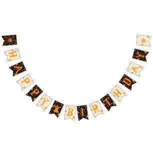 Halloween Happy Geburtstag Wimpelkette