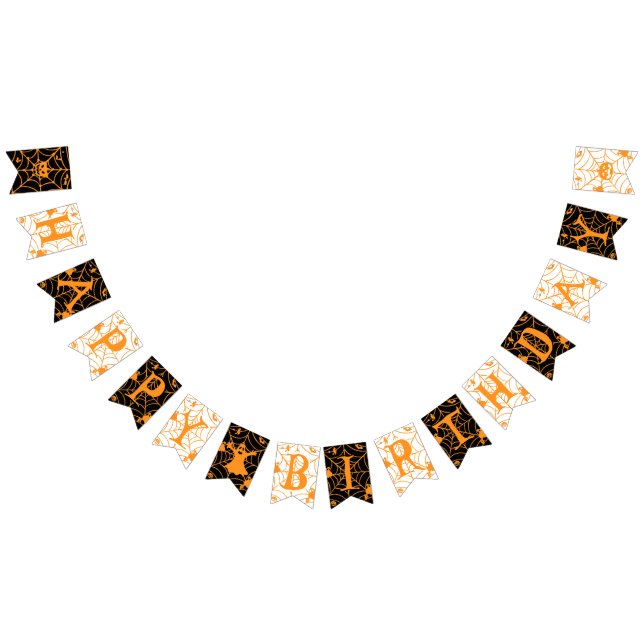 Halloween Happy Geburtstag Wimpelkette (Alle)