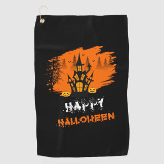 Halloween Happy Halloween Birthday Golfhandtuch