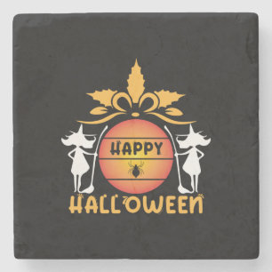 Halloween Happy Halloween Birthday Steinuntersetzer