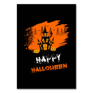 Halloween Happy Halloween Birthday Tischnummer