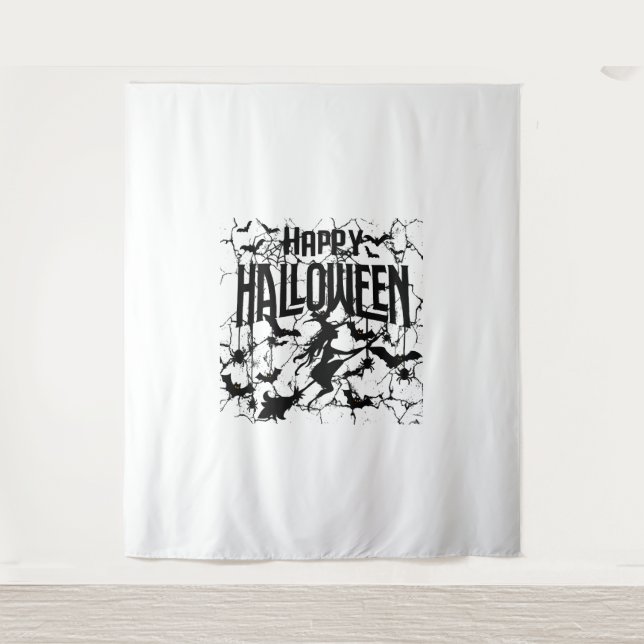 Halloween Happy Halloween Wandteppich (Vorderseite)