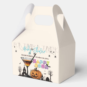 Halloween Happy Hour Kürbis Cocktail Babyparty Geschenkschachtel