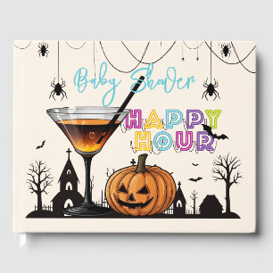 Halloween Happy Hour Pumpkin Cocktail Babydusche Gästebuch