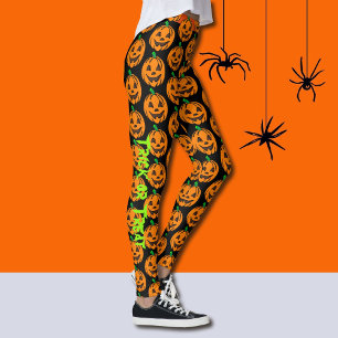 Halloween Happy Pumpkin Leggings Yoga Pants