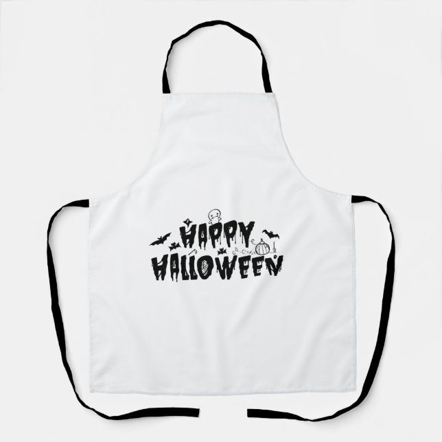 Halloween Happy Schürze (Vorderseite)
