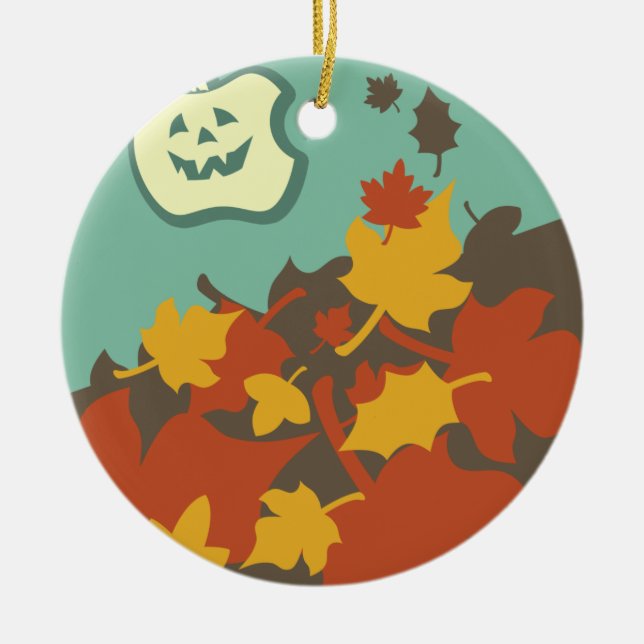Halloween Harvest Keramikornament (Vorne)