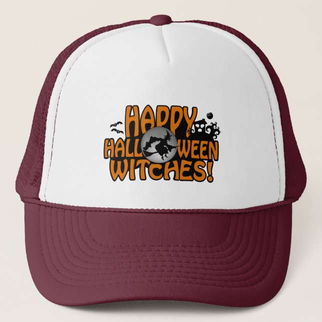 Halloween hat - Farbe wählen Truckerkappe (Vorderseite)