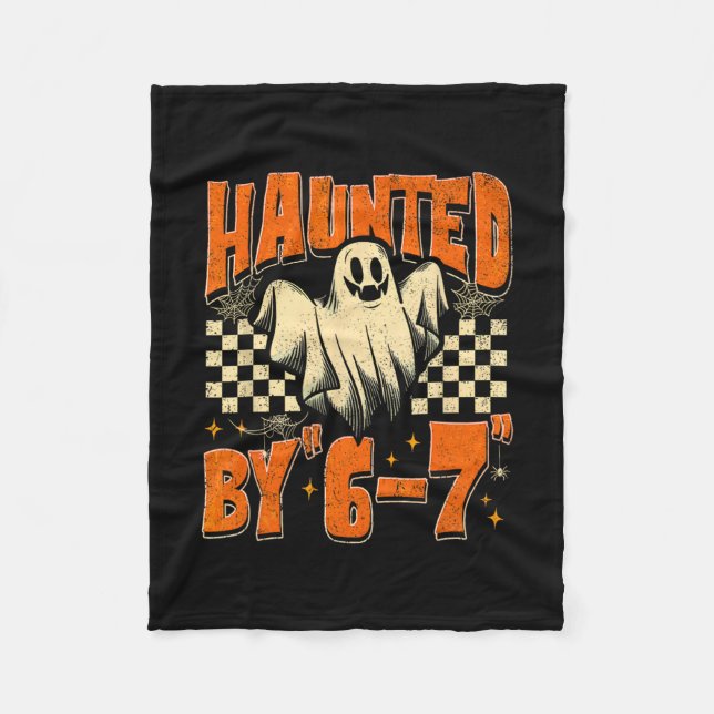 Halloween Haunted 67 Six Seven Meme 1 (10)  Fleecedecke (Vorderseite)