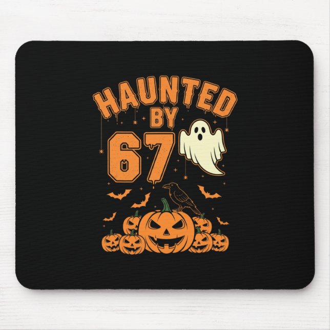 Halloween Haunted 67 Six Seven Meme 1 (21)  Mousepad (Vorne)
