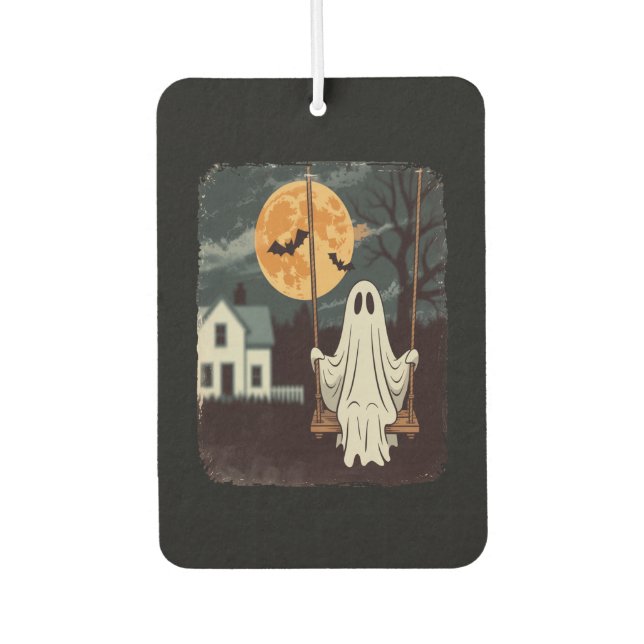Halloween Haunted Ghost Swing Autolufterfrischer (Vorderseite)
