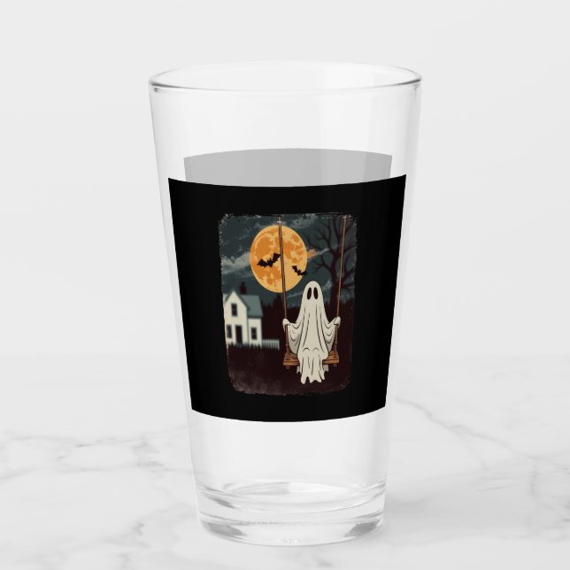 Halloween Haunted Ghost Swing Glas (Vorderseite)