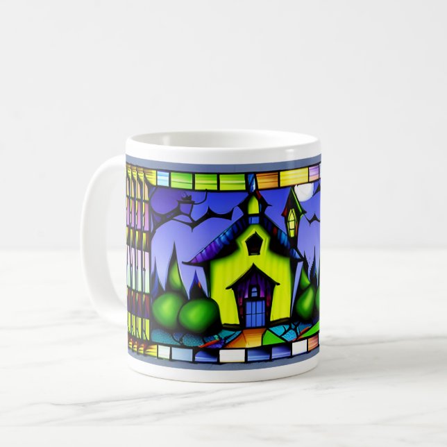 Halloween Haunted House Mug (Devant gauche)