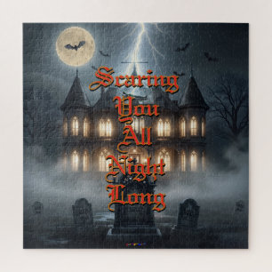 Halloween-Haus mit Frankie, dunkelgrau