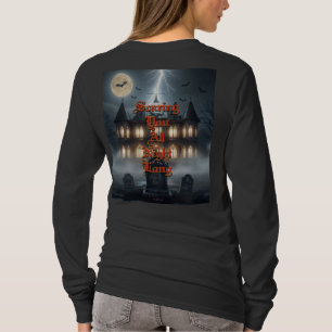 Halloween-Haus mit Frankie, dunkelgrau T-Shirt