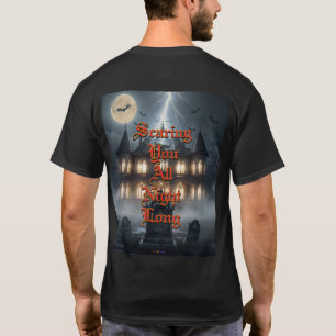 Halloween-Haus mit Frankie, dunkelgrau T-Shirt