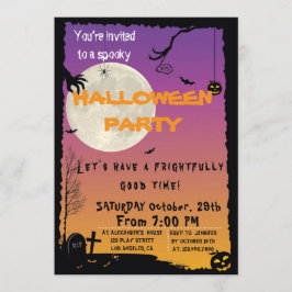 Halloween-Haus-Party Einladung