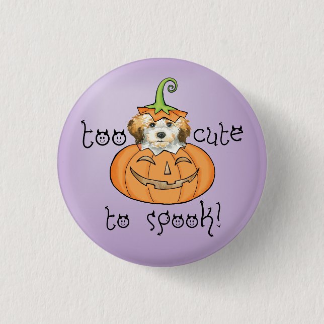 Halloween Havanese Button (Vorderseite)