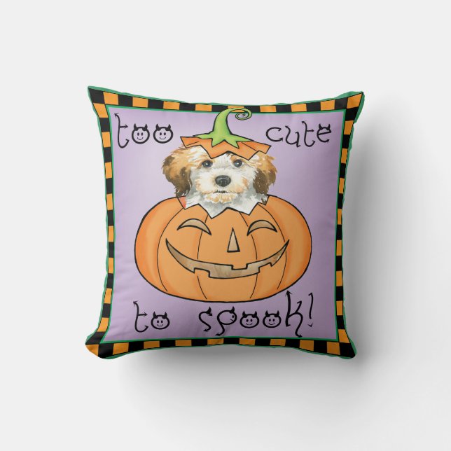 Halloween Havanese Kissen (Vorderseite)