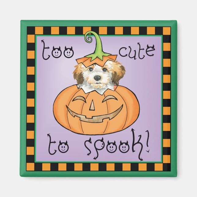 Halloween Havanese Magnet (Vorne)