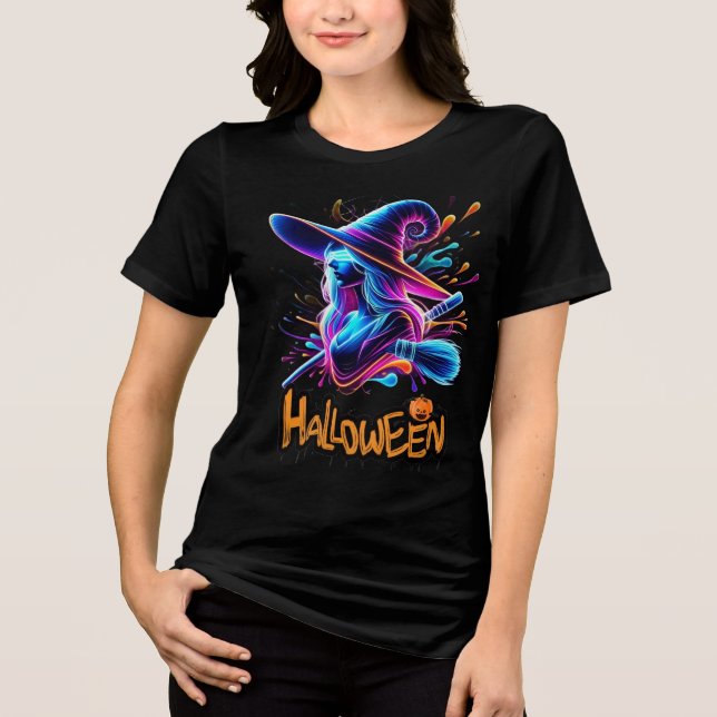 Halloween Havoc / Spooky Season t-shirt Tri-Blend Shirt (Vorderseite)