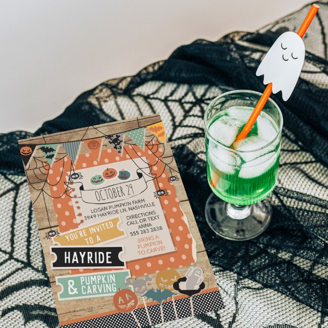 Halloween Hayride und Pumpkin Carving Einladung (Von Creator hochgeladen)