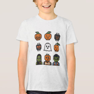 Halloween Head Monster T - Shirt für Kinder